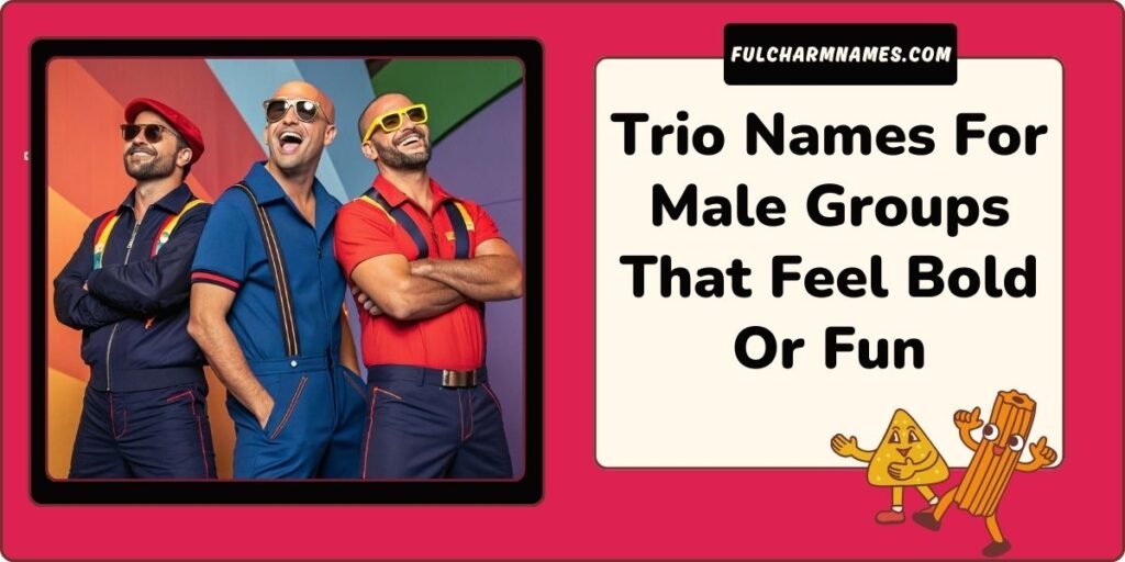 Trio Names For Male Groups That Feel Bold Or Fun