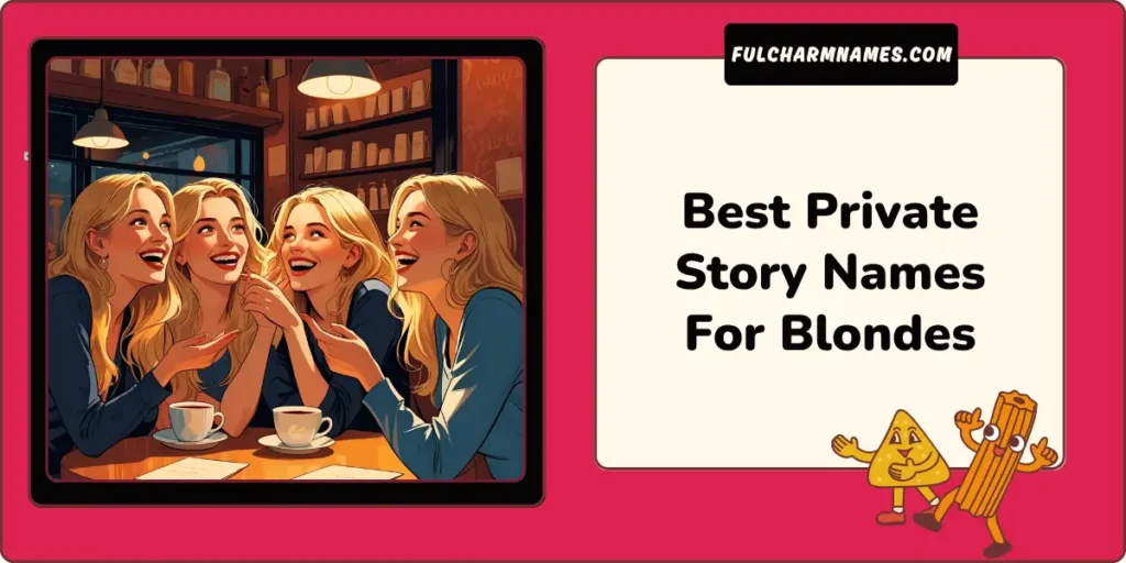 250+ Private Story Names For Blondes You Haven’t Seen Before 5 Best Private Story Names For Blondes