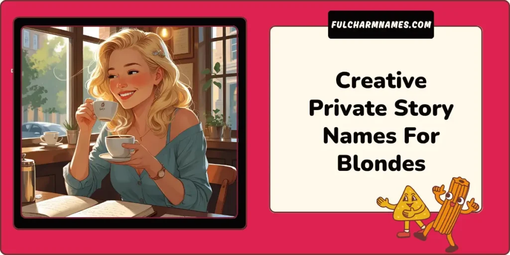 250+ Private Story Names For Blondes You Haven’t Seen Before 6 Creative Private Story Names For Blondes