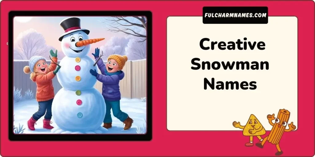 Fun & Creative Names For Your Snowman Pal 8 Creative Snowman Names