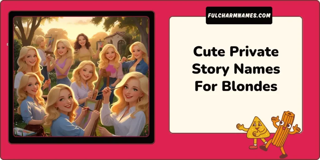 250+ Private Story Names For Blondes You Haven’t Seen Before 3 Cute Private Story Names For Blondes