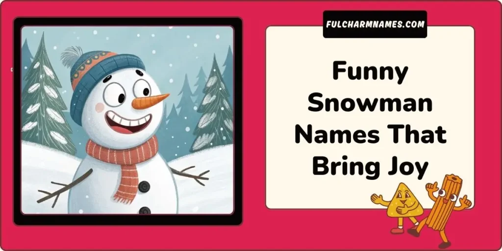 Fun & Creative Names For Your Snowman Pal 7 Funny Snowman Names That Bring Joy