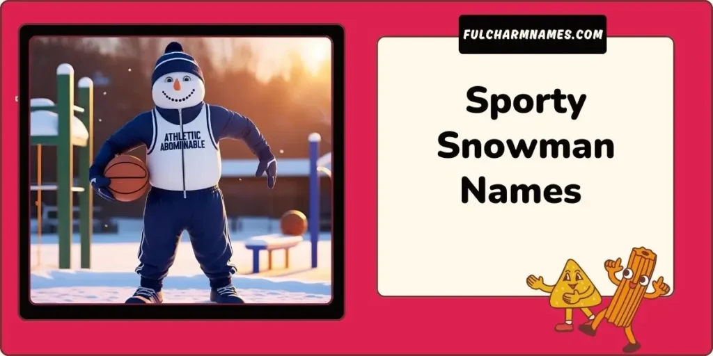 Fun & Creative Names For Your Snowman Pal 9 Sporty Snowman Names