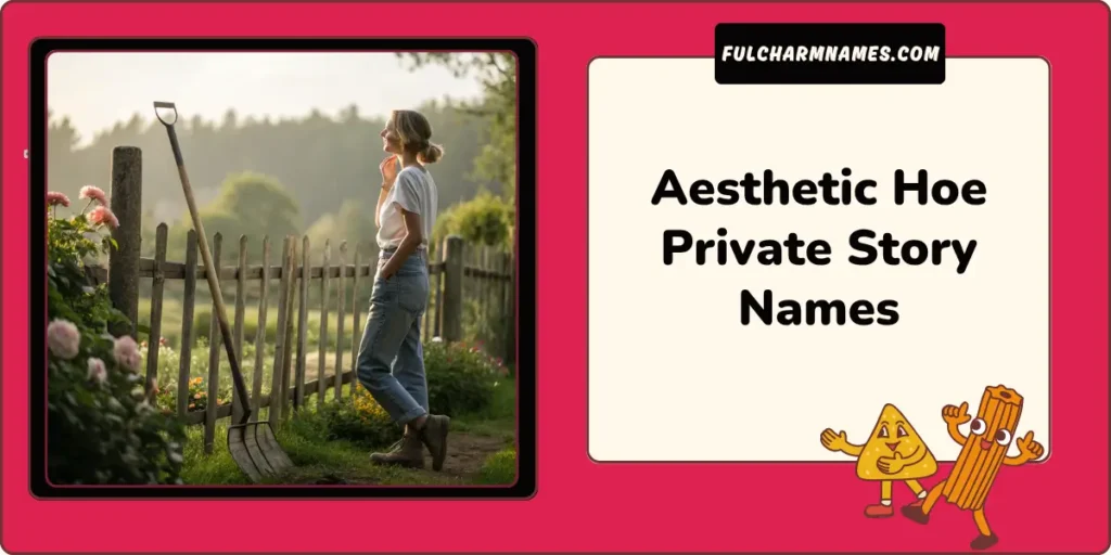 Aesthetic Hoe Private Story Names