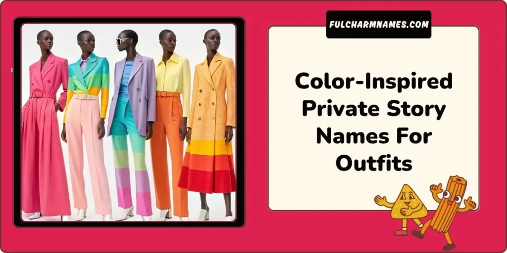 Private Story Names For Outfits That Slay – Serve Every Look 7 Color-Inspired Private Story Names For Outfits