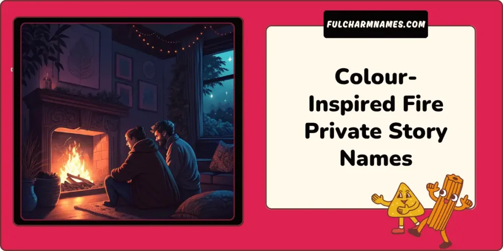 Fire Private Story Names For Every Snapchat Mood & Vibe 2025 5 Colour-Inspired Fire Private Story Names