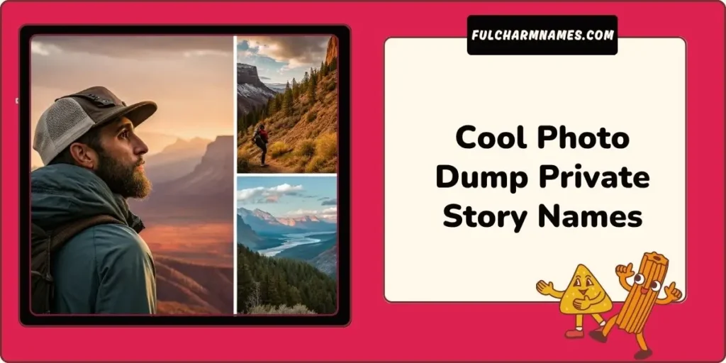 Cool Photo Dump Private Story Names
