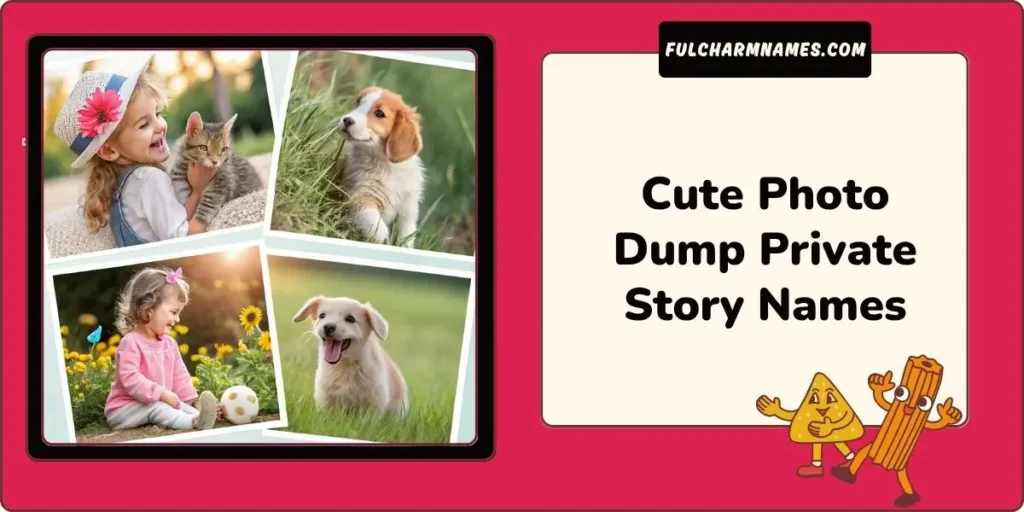 Cute Photo Dump Private Story Names
