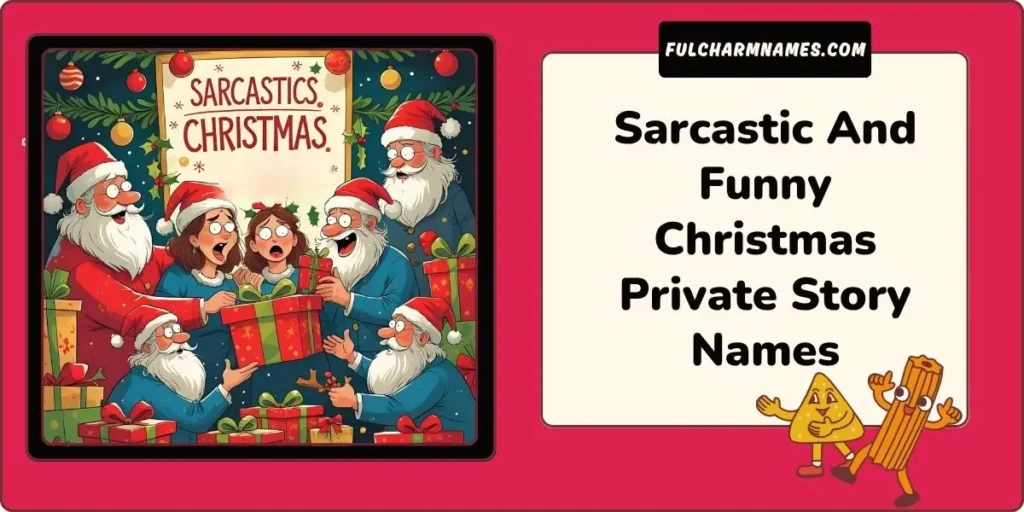 Christmas Private Story Names That Sleigh Hard In 2025 9 Sarcastic And Funny Christmas Private Story Names