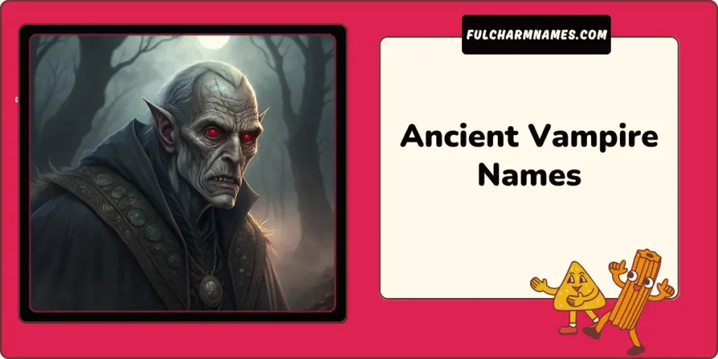 300+ Cute And Creative Vampire Names For Every Story Guide 8 Ancient Vampire Names