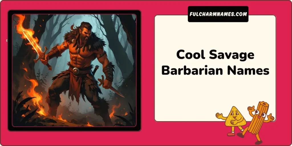 Cool Savage Barbarian Names