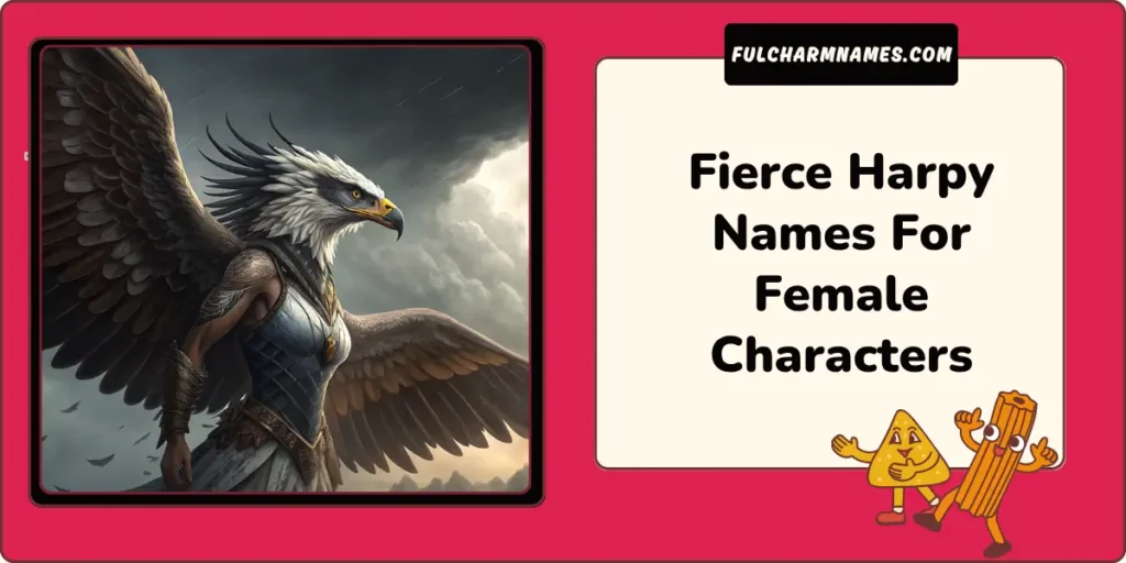 Fierce Harpy Names For Female Characters