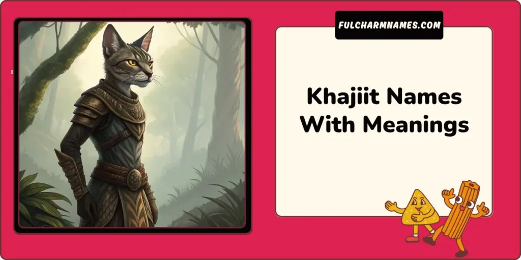 Khajiit Names That Reflect Honor Pride And Fierce Identity 2 Khajiit Names With Meanings