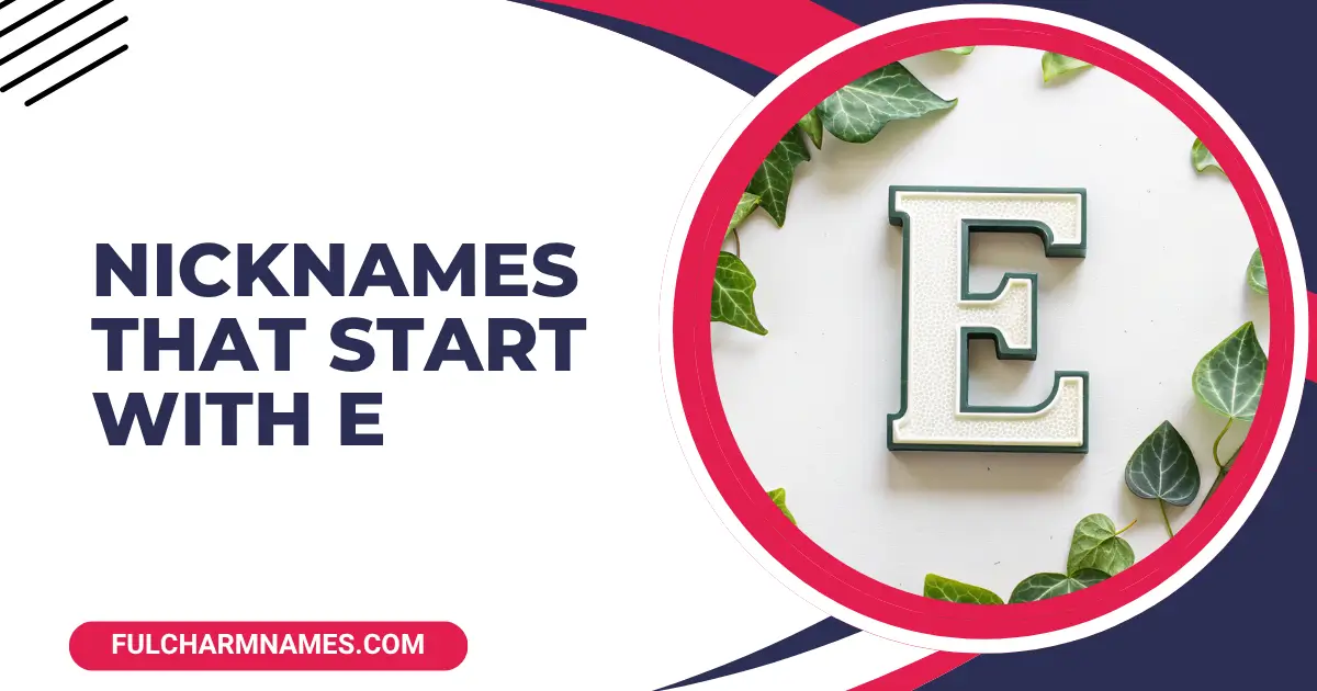 Nicknames That Start With E