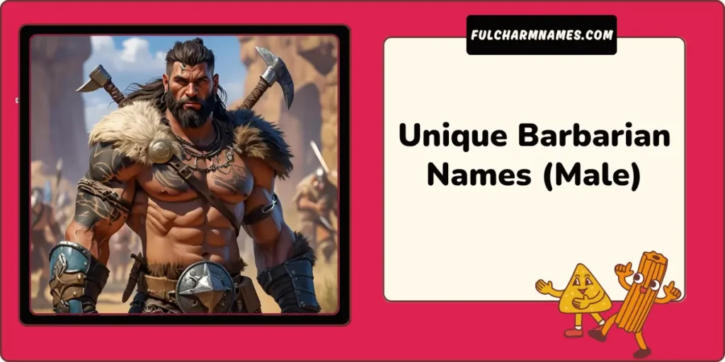 Unique Barbarian Names (Male)