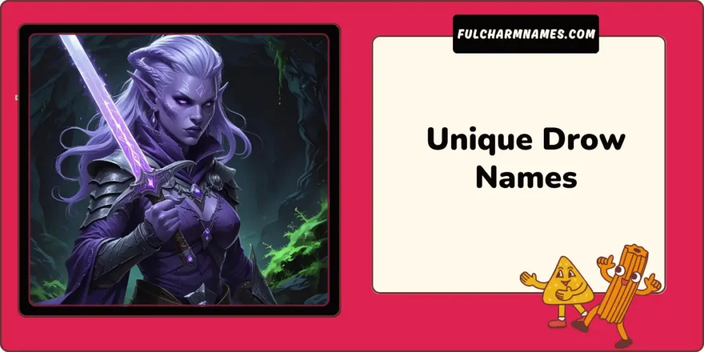 Unique Drow Names