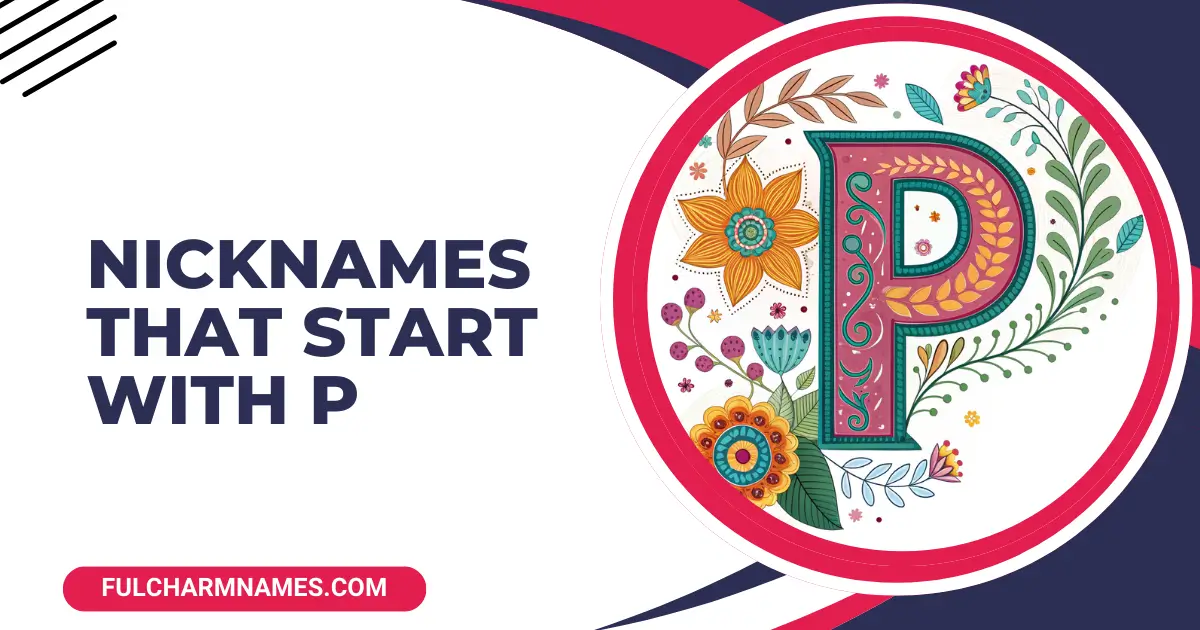Nicknames That Start With P