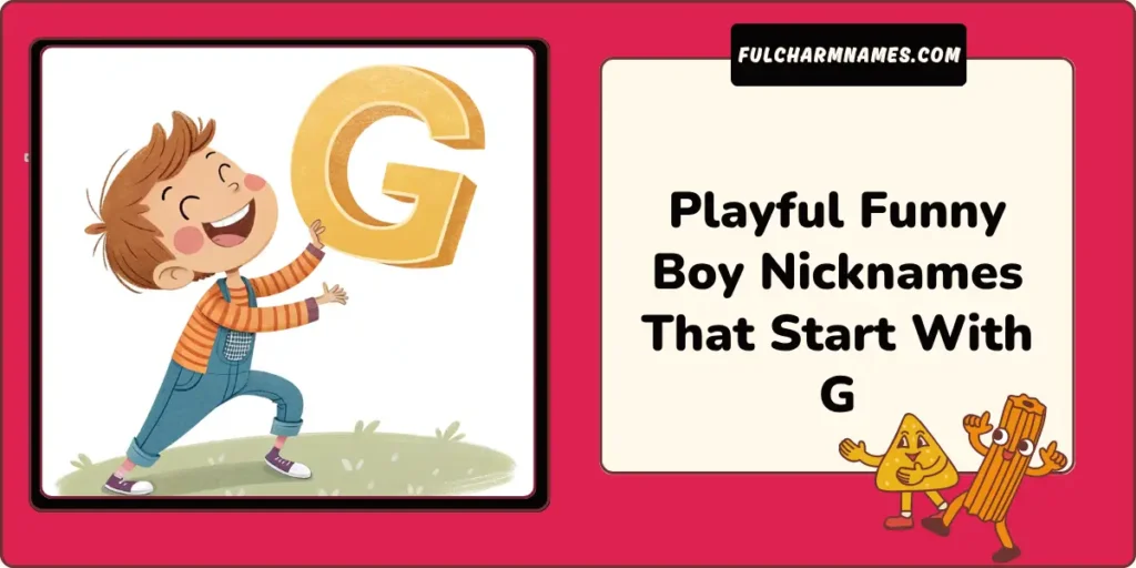 Cool Nicknames That Start With G You’ll Want To Steal Now 5 Playful Funny Boy Nicknames That Start With G