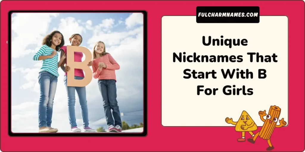 Top Nicknames Starting With B That Just Hit Different Names 4 Unique Nicknames That Start With B For Girls