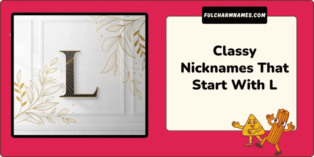 Classy Nicknames That Start With L