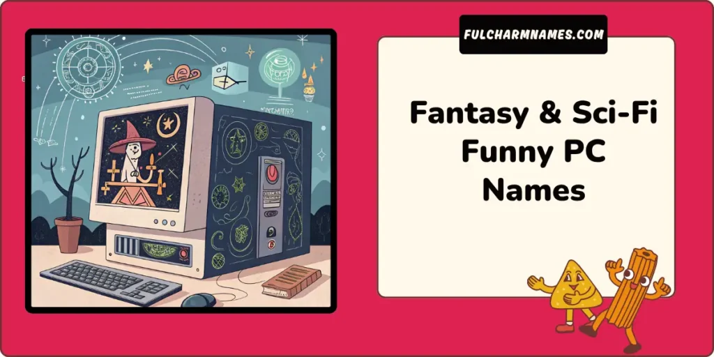 Fantasy & Sci-Fi Funny PC Names