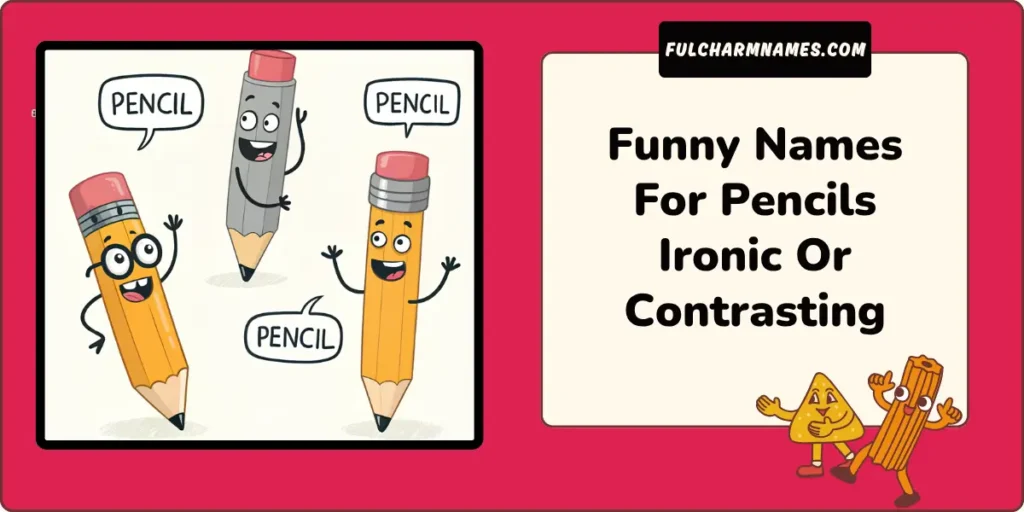 Funny Names For Pencils Ironic Or Contrasting