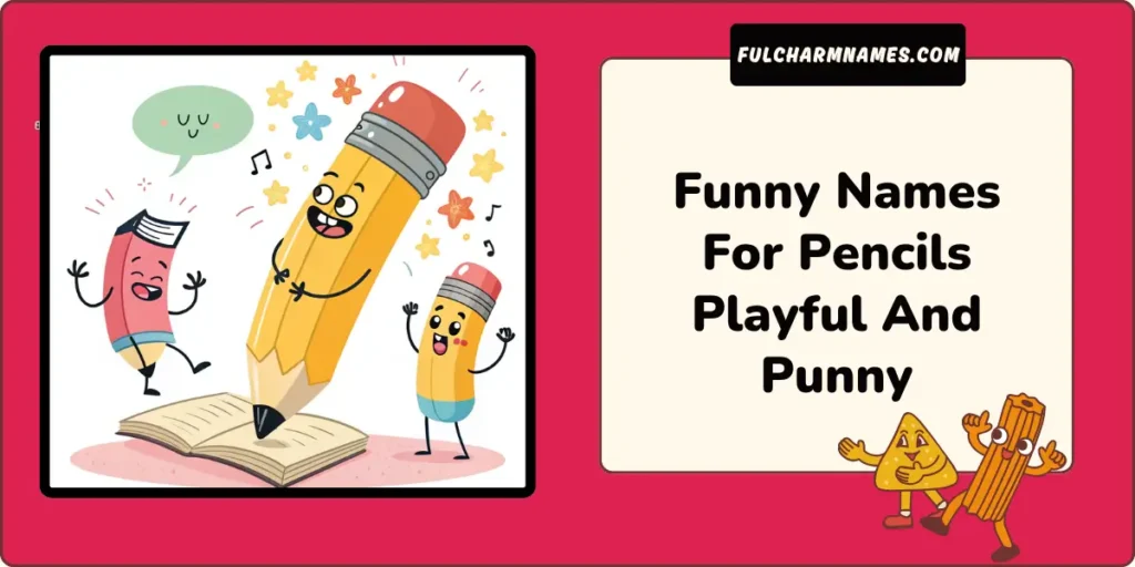 Funny Names For Pencils Playful And Punny