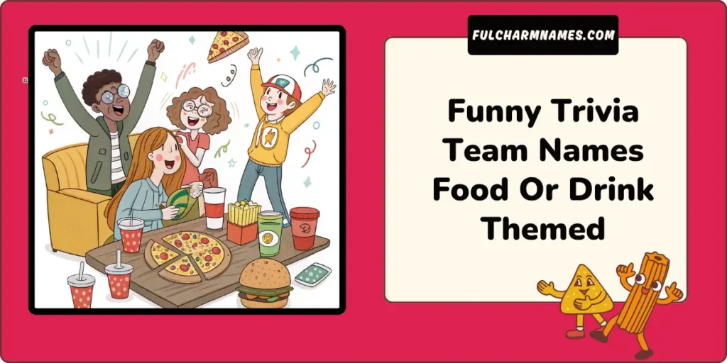 Funny Trivia Team Names Food Or Drink Themed