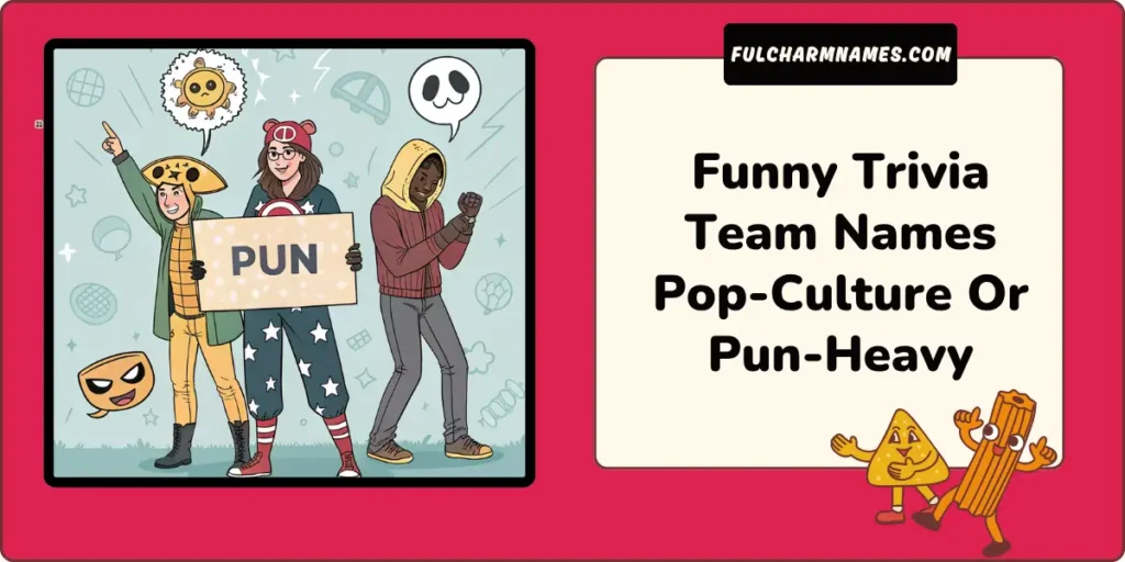 Funny Trivia Team Names Pop-Culture Or Pun-Heavy